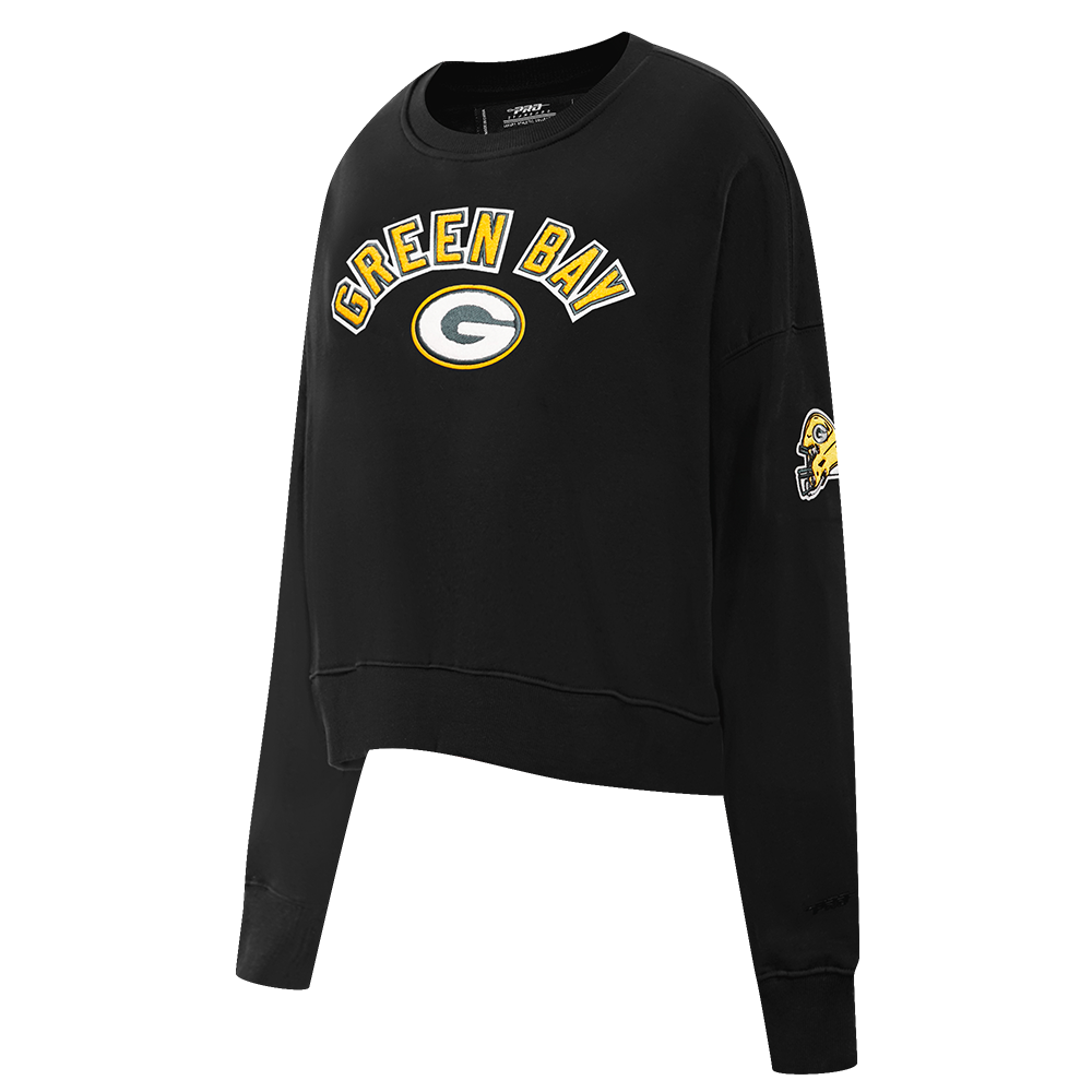 NFL GREEN BAY PACKERS CLASSIC CHANDAIL À COL ROND (NOIR)