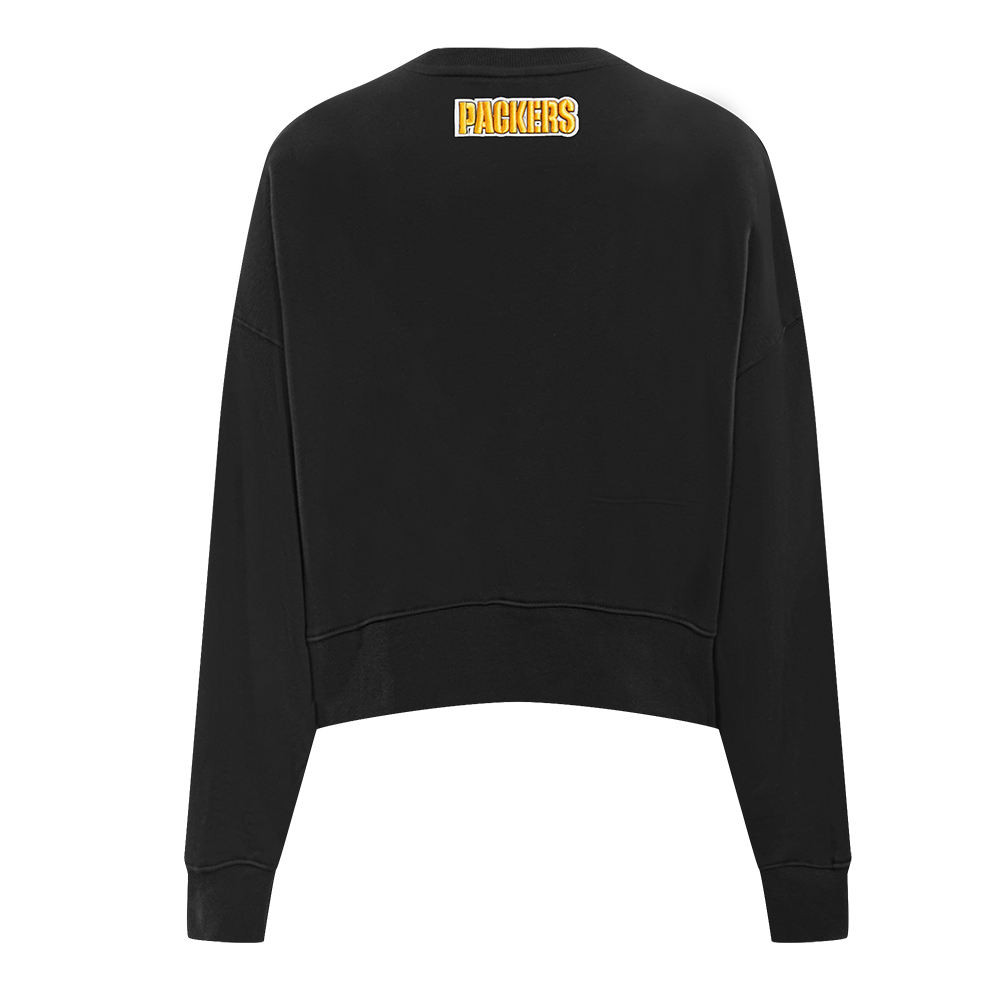 NFL GREEN BAY PACKERS CLASSIC CHANDAIL À COL ROND (NOIR)