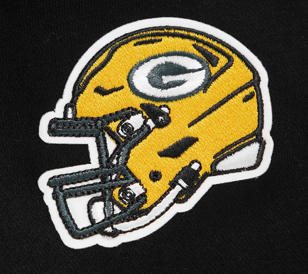 NFL GREEN BAY PACKERS CLASSIC CHANDAIL À COL ROND (NOIR)
