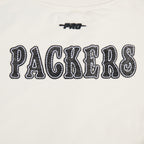 NFL GREEN BAY PACKERS REBEL ATHLETICS WOMEN'S FLC CREWNECK (EGGSHELL)