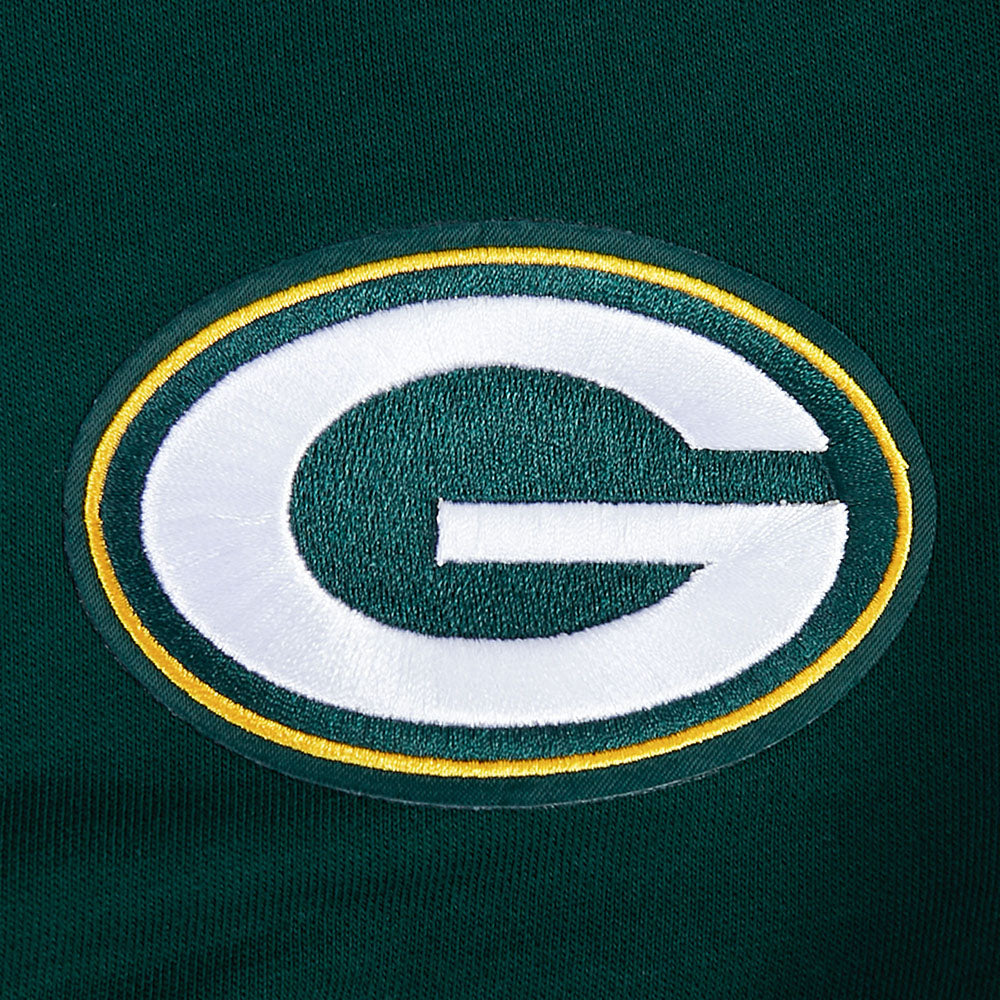 NFL GREEN BAY PACKERS JORDAN LOVE #10 CLASSIC PNN CHANDAIL À COL ROND EN MOLLETON POUR FEMME (VERT FORÊT)