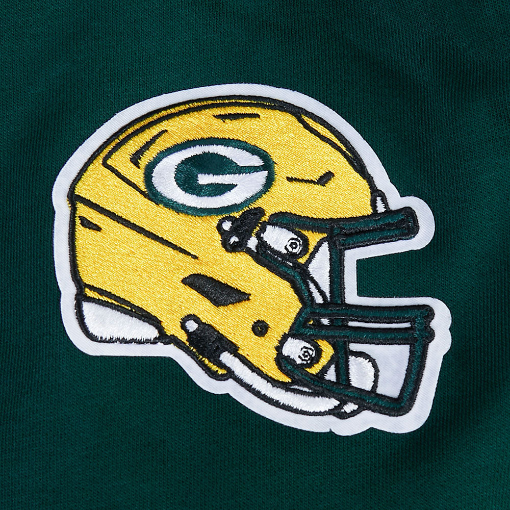 NFL GREEN BAY PACKERS JORDAN LOVE #10 CLASSIC PNN CHANDAIL À COL ROND EN MOLLETON POUR FEMME (VERT FORÊT)
