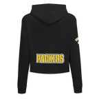 NFL GREEN BAY PACKERS CLASSIC CHANDAIL À CAPUCHON COURT EN MOLLETON POUR FEMME (NOIR)