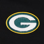 NFL GREEN BAY PACKERS CLASSIC CHANDAIL À CAPUCHON COURT EN MOLLETON POUR FEMME (NOIR)