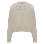 NFL GREEN BAY PACKERS NEUTRAL CHANDAIL À COL ROND POUR FEMME (TAUPE)