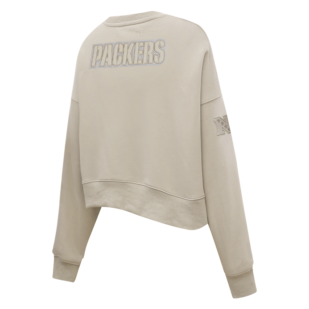 NFL GREEN BAY PACKERS NEUTRAL CHANDAIL À COL ROND POUR FEMME (TAUPE)