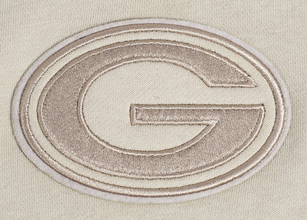 NFL GREEN BAY PACKERS NEUTRAL CHANDAIL À CAPUCHON COURT POUR FEMME (TAUPE)