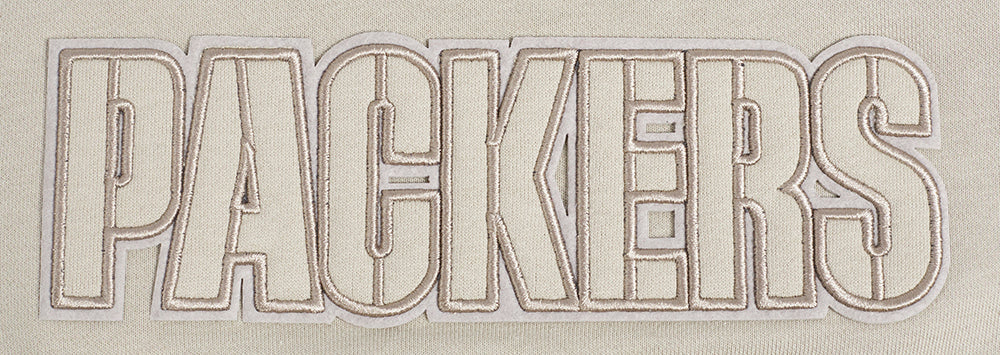 NFL GREEN BAY PACKERS NEUTRAL CHANDAIL À CAPUCHON COURT POUR FEMME (TAUPE)