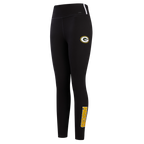 NFL GREEN BAY PACKERS  CLASSIC WOMEN'S JERSEY LEGGING (BLACK)