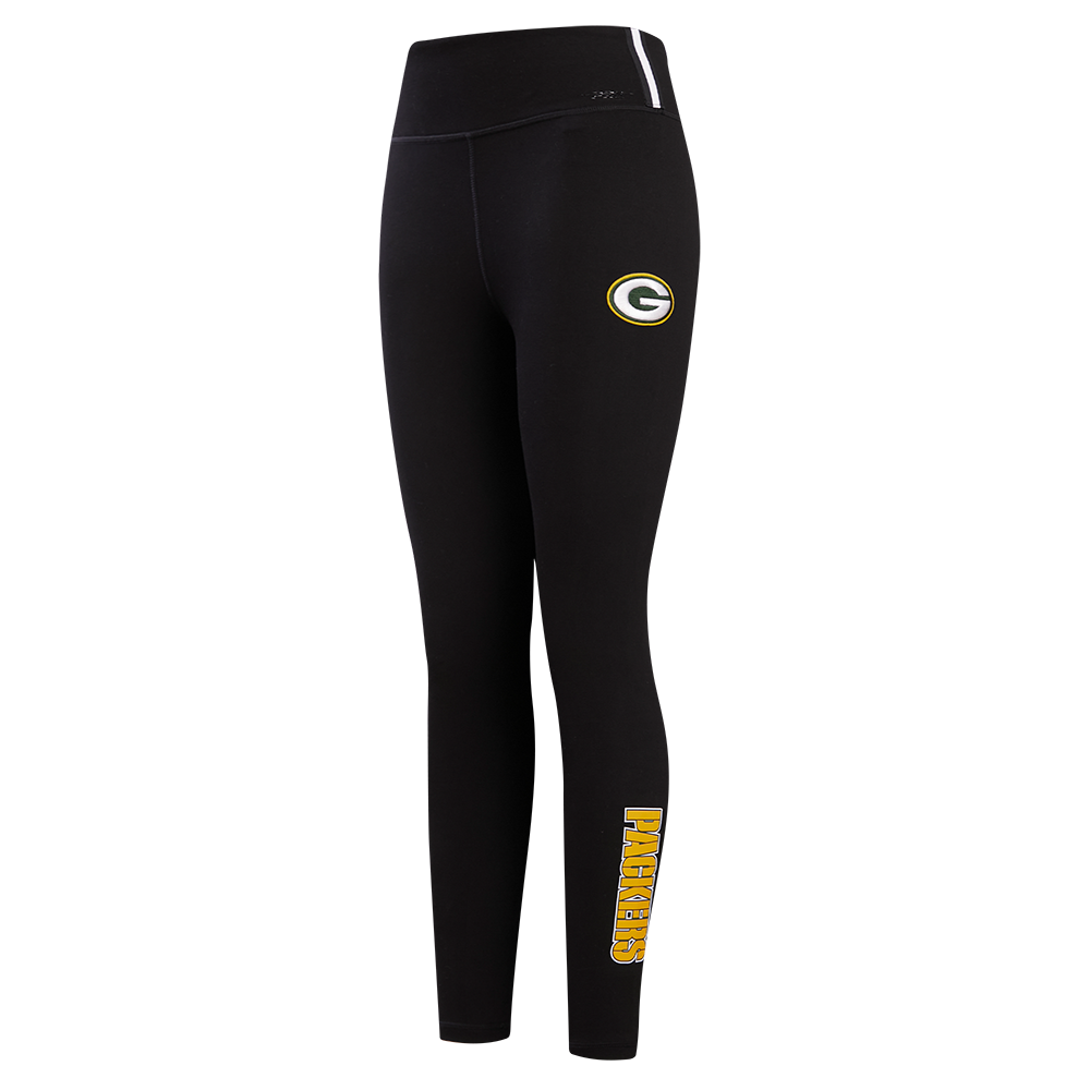 NFL GREEN BAY PACKERS  CLASSIC WOMEN'S JERSEY LEGGING (BLACK)