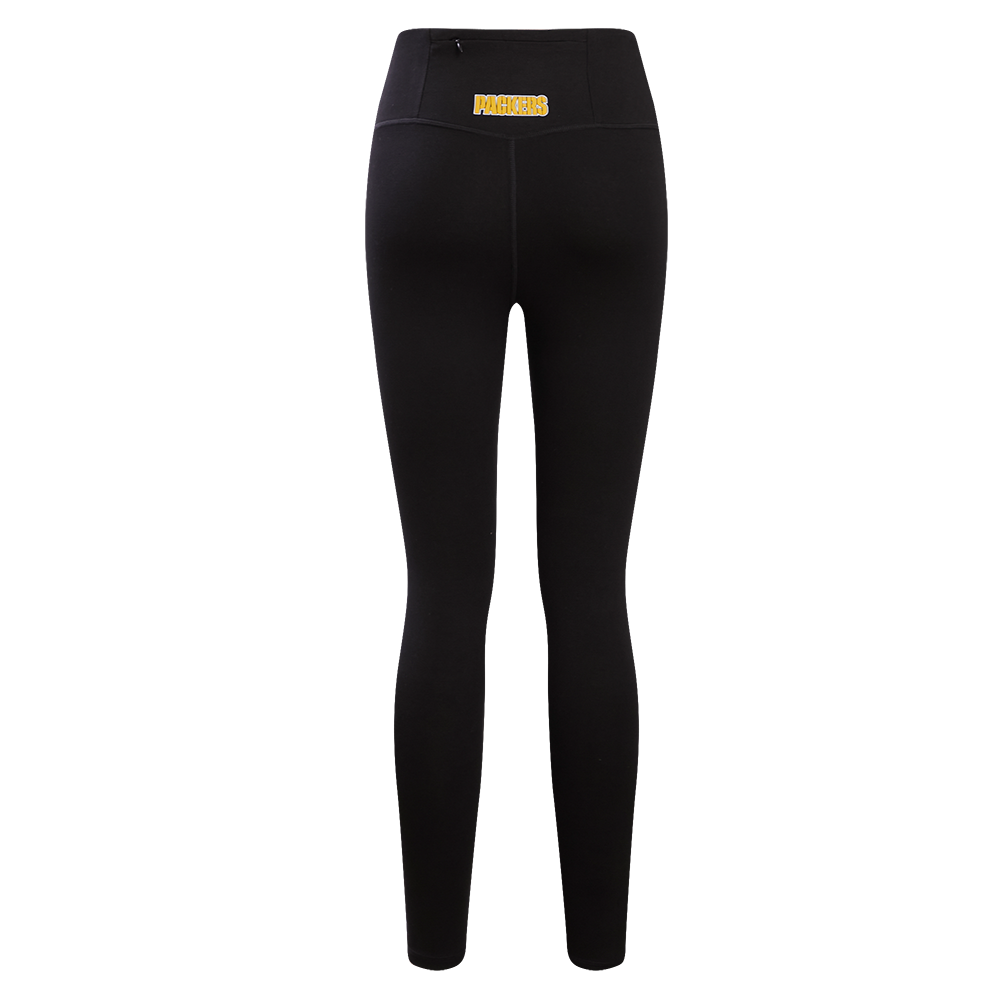 NFL GREEN BAY PACKERS  CLASSIC WOMEN'S JERSEY LEGGING (BLACK)