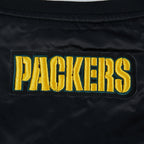 NFL GREEN BAY PACKERS SCRIPT TAIL BLOUSON EN SATIN POUR FEMME (NOIR)