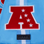 NFL HOUSTON OILERS RETRO CLASSIC T-SHIRT À RAYURES POUR HOMME (BLEU UNIVERSITÉ)