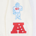 NFL HOUSTON OILERS RETRO CLASSIC MEN'S PULLOVER HOODIE (EGGSHELL/ UNIVERSITY BLUE)