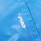 NFL HOUSTON OILERS RETRO CLASSIC BLOUSON EN SATIN À BORDS CÔTELÉS POUR HOMME (BLEU UNIVERSITÉ)