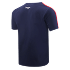 NFL HOUSTON TEXANS T-SHIRT RAYÉ EN JERSEY SIMPLE BLEU PRINCIPAL POUR HOMME (MARINE MINUIT/ROUGE)