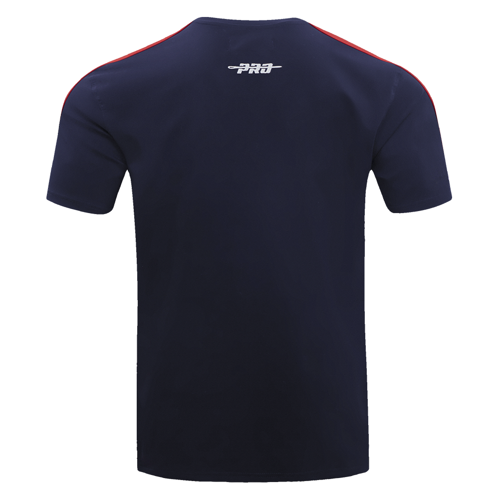 NFL HOUSTON TEXANS T-SHIRT RAYÉ EN JERSEY SIMPLE BLEU PRINCIPAL POUR HOMME (MARINE MINUIT/ROUGE)