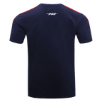NFL HOUSTON TEXANS T-SHIRT RAYÉ EN JERSEY SIMPLE BLEU PRINCIPAL POUR HOMME (MARINE MINUIT/ROUGE)