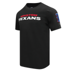 NFL HOUSTON TEXANS CLASSIC CHENILLE T-SHIRT POUR HOMME (NOIR)