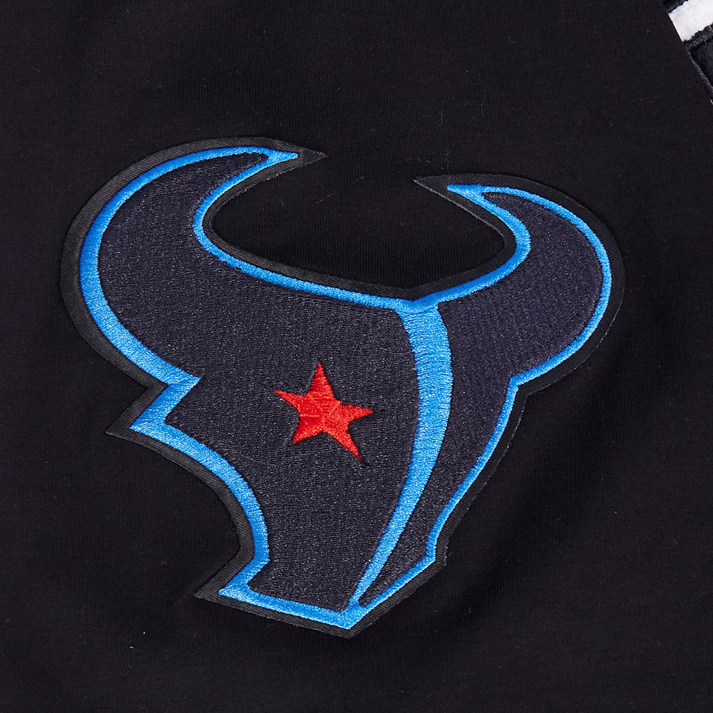 NFL HOUSTON TEXANS CLASSIC CHENILLE T-SHIRT POUR HOMME (NOIR)