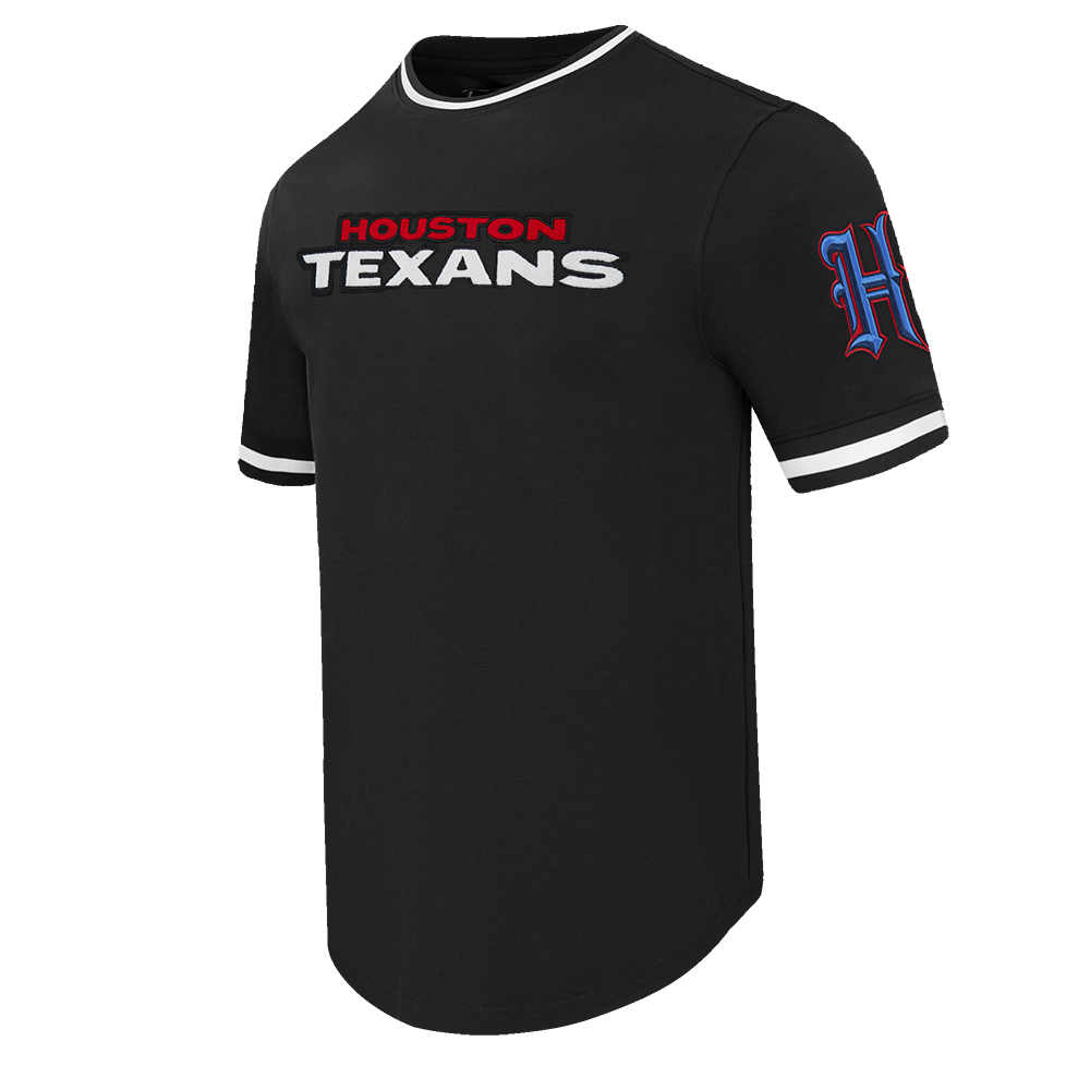 NFL HOUSTON TEXANS CLASSIC CHENILLE T-SHIRT POUR HOMME (NOIR)