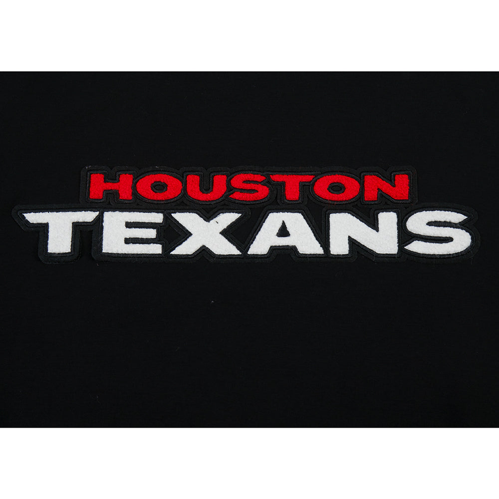 NFL HOUSTON TEXANS CLASSIC CHENILLE T-SHIRT POUR HOMME (NOIR)