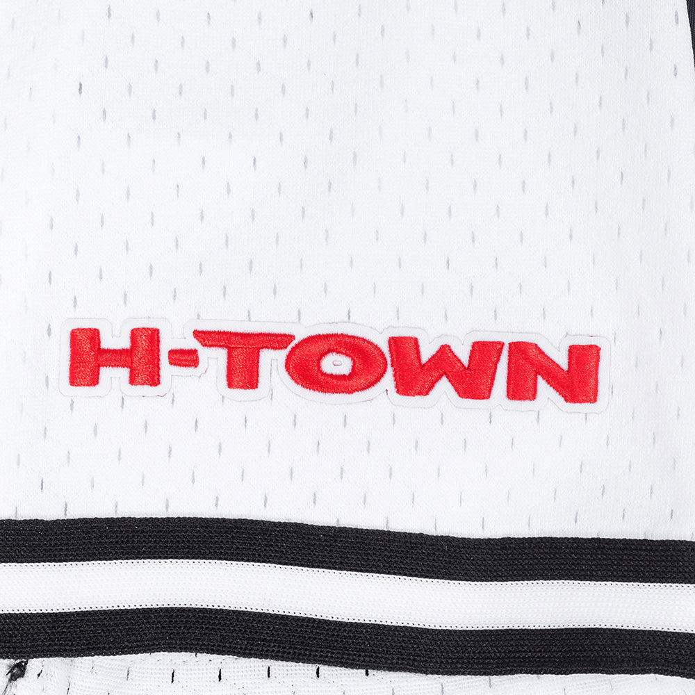NFL HOUSTON TEXANS CLASSIC MESH CHEMISE BOUTONNÉE POUR HOMME (BLANC/NOIR/BLANC)