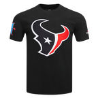 NFL HOUSTON TEXANS MASH UP T-SHIRT CLASSIQUE EN JERSEY SIMPLE POUR HOMME (NOIR)