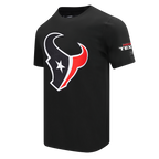 NFL HOUSTON TEXANS MASH UP T-SHIRT CLASSIQUE EN JERSEY SIMPLE POUR HOMME (NOIR)