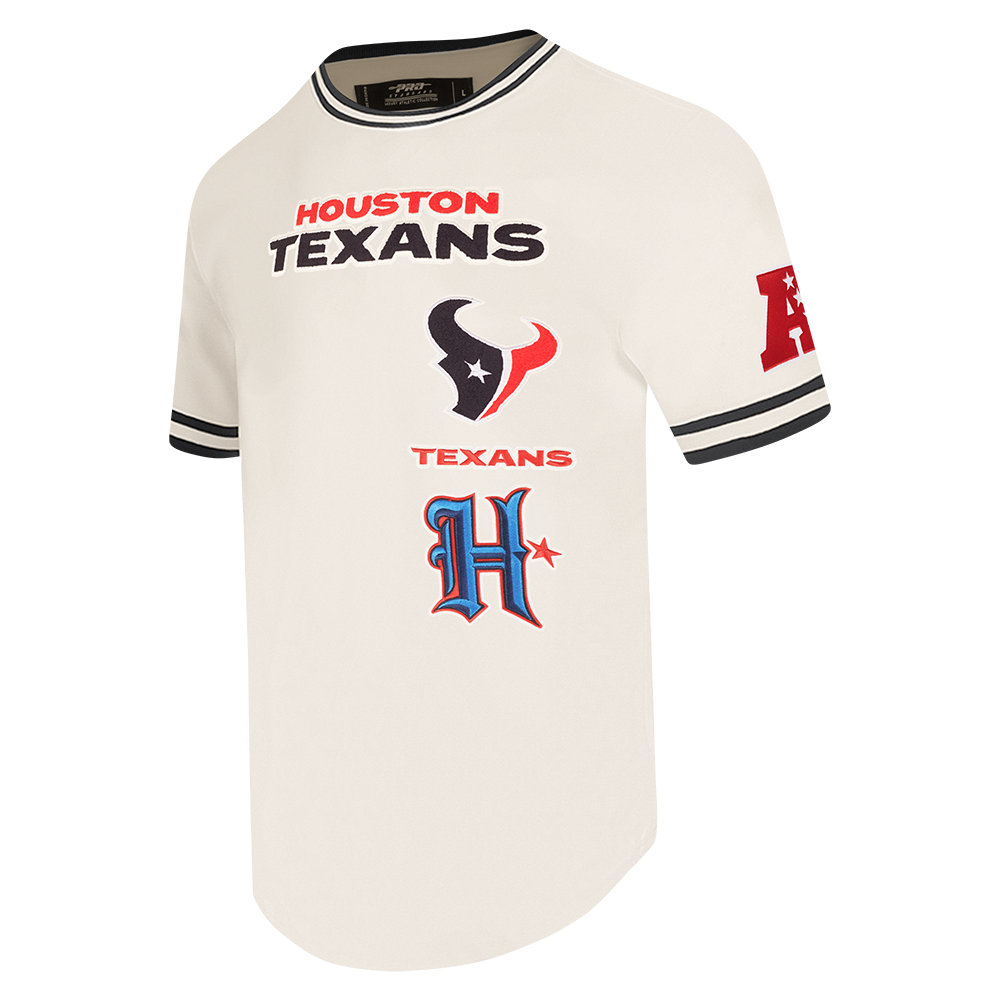 NFL HOUSTON TEXANS RETRO CLASSICS MEN'S DK TEE (EGGSHELL/ BLACK)