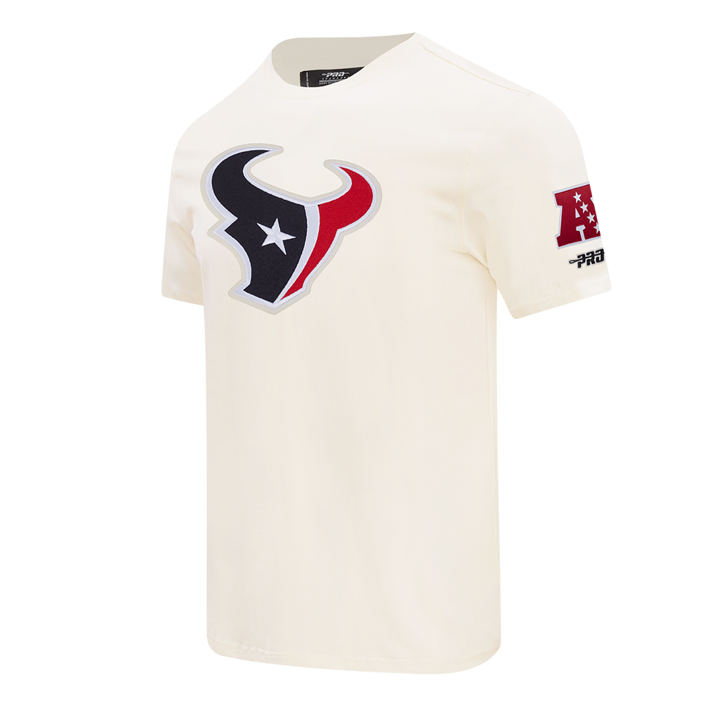 NFL HOUSTON TEXANS RETRO CLASSICS T-SHIRT EN JERSEY SIMPLE POUR HOMME (COQUILLE D'ŒUF)