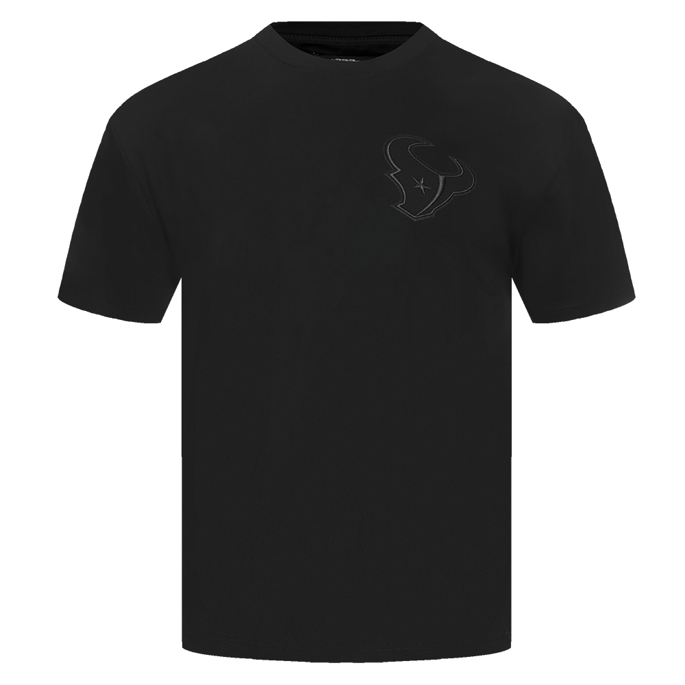NFL HOUSTON TEXANS NEUTRAL T-SHIRT EN JERSEY DE COTON À ÉPAULES TOMBANTES POUR HOMME (NOIR)