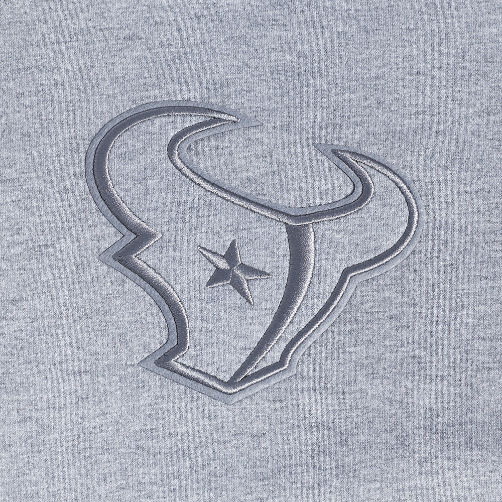 NFL HOUSTON TEXANS NEUTRAL T-SHIRT EN JERSEY DE COTON À ÉPAULES TOMBANTES POUR HOMME (GRIS CHINÉ FONCÉ)