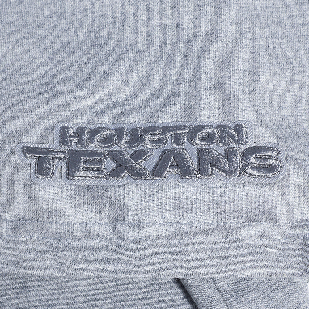 NFL HOUSTON TEXANS NEUTRAL T-SHIRT EN JERSEY DE COTON À ÉPAULES TOMBANTES POUR HOMME (GRIS CHINÉ FONCÉ)