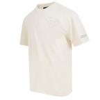 NFL HOUSTON TEXANS NEUTRAL MEN'S COTTON JERSEY DROP SHOULDER TEE (EGGSHELL)