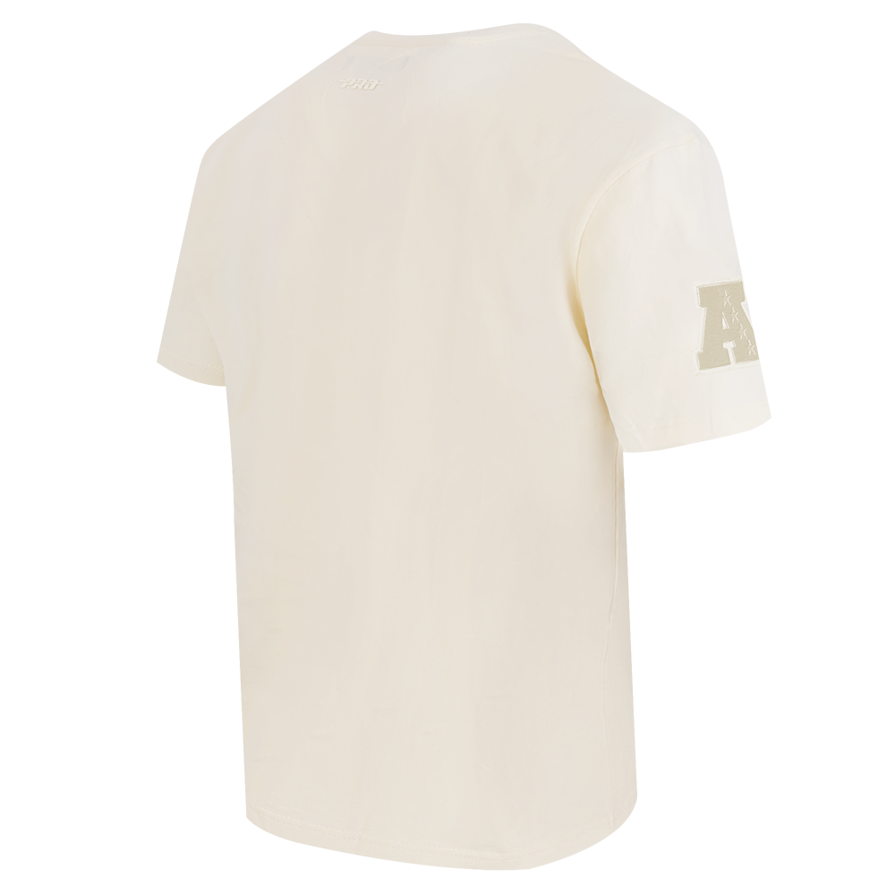 NFL HOUSTON TEXANS NEUTRAL MEN'S COTTON JERSEY DROP SHOULDER TEE (EGGSHELL)