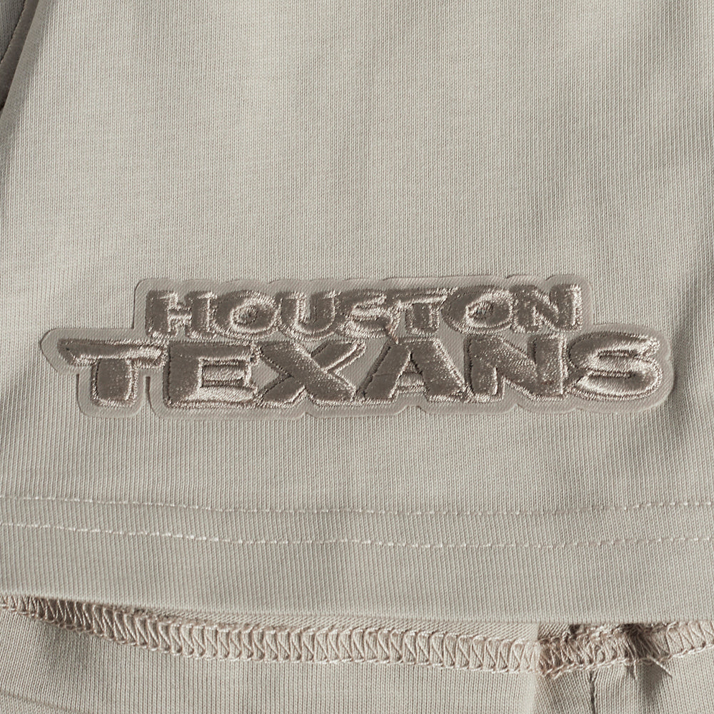 NFL HOUSTON TEXANS NEUTRAL MEN'S COTTON JERSEY DROP SHOULDER TEE (TAUPE)