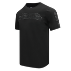 NFL HOUSTON TEXANS TRIPLE BLACK T-SHIRT EN JERSEY SIMPLE POUR HOMME (NOIR)