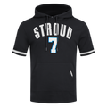 NFL HOUSTON TEXANS CJ STROUD #7 CLASSIC MEN'S SS PO HOODIE (BLACK)