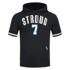 NFL HOUSTON TEXANS CJ STROUD #7 CLASSIC MEN'S SS PO HOODIE (BLACK)