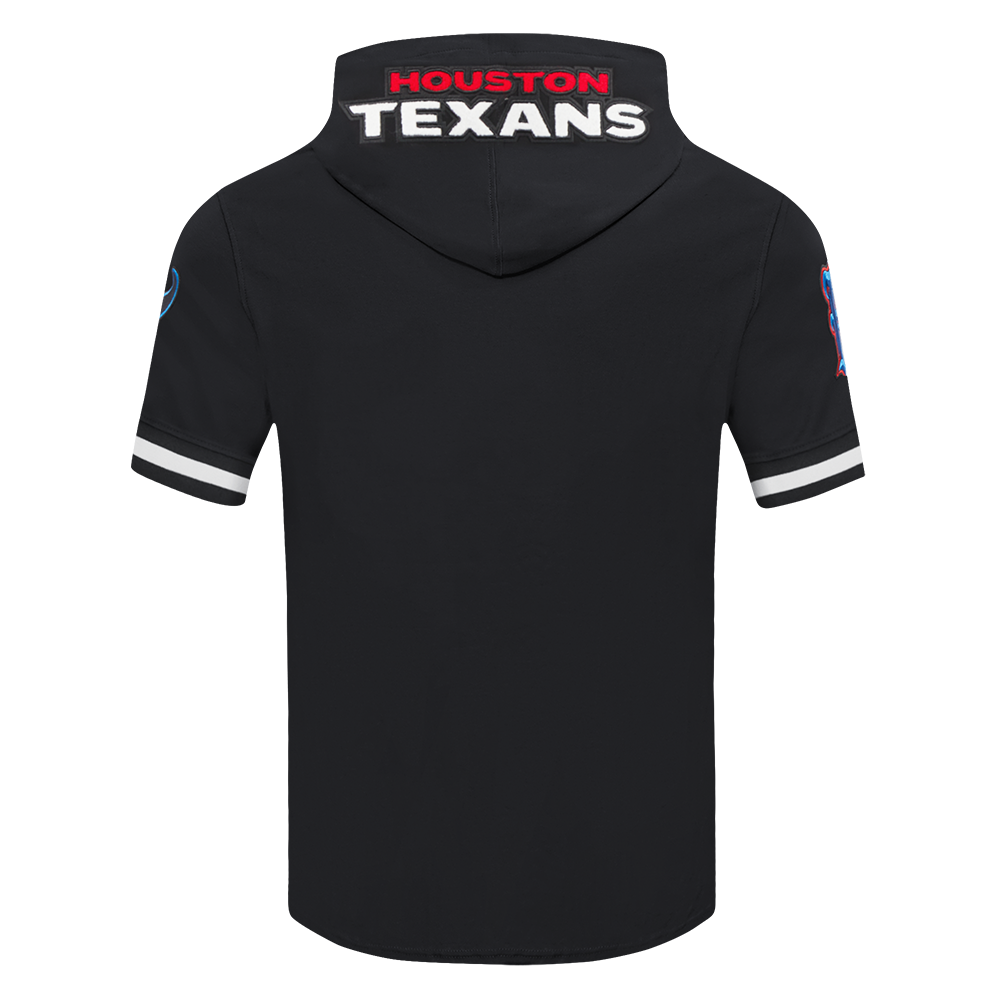 NFL HOUSTON TEXANS CJ STROUD #7 CLASSIC MEN'S SS PO HOODIE (BLACK)