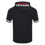 NFL HOUSTON TEXANS CJ STROUD #7 CLASSIC MEN'S SS PO HOODIE (BLACK)