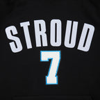 NFL HOUSTON TEXANS CJ STROUD #7 CLASSIC MEN'S SS PO HOODIE (BLACK)