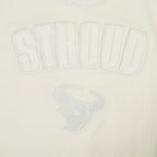NFL HOUSTON TEXANS CJ STROUD #7 NEUTRAL T-SHIRT EN JERSEY DE COTON À ÉPAULES TOMBANTES POUR HOMME (COQUILLE D'ŒUF)