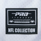 NFL HOUSTON TEXANS CJ STROUD #7 CLASSIC MESH PNN MEN'S MESH BUTTON DOWN SHIRT (WHITE/BLACK/WHITE)