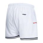 NFL HOUSTON TEXANS CLASSIC MESH SHORT À BANDES POUR HOMME (BLANC/NOIR/BLANC)