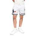 NFL HOUSTON TEXANS CLASSIC MESH SHORT À BANDES POUR HOMME (BLANC/NOIR/BLANC)