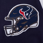NFL HOUSTON TEXANS SCRIPT TAIL CHANDAIL À CAPUCHON EN MOLLETON CÔTELÉ POUR HOMME (MARINE MINUIT/ROUGE/MARINE MINUIT)