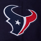 NFL HOUSTON TEXANS SCRIPT TAIL CHANDAIL À CAPUCHON EN MOLLETON CÔTELÉ POUR HOMME (MARINE MINUIT/ROUGE/MARINE MINUIT)