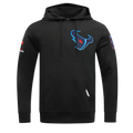 NFL HOUSTON TEXANS CLASSIC CHENILLE CHANDAIL À CAPUCHON EN MAILLE DOUBLE POUR HOMME (NOIR)